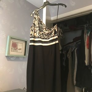 BCBG one shoulder dress.